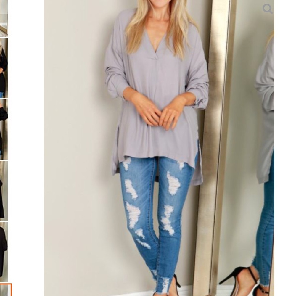 Spring New Solid Color Over Size Casual Shirt